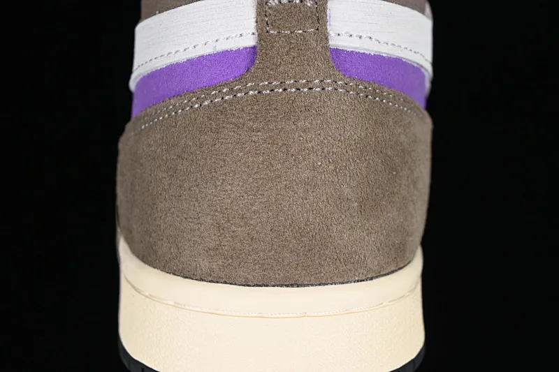 All categories Air Jordan Jordan series basketball shoes Air Jordan 1 High Air Jordan 1 Zoom CMFT AJ1 Joe 1 gray and purple color matching DV1307-205